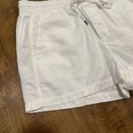 Gap Womens Linen Cotton Blend Shorts Sz Medium White Relaxed Stretch Waist Photo 5
