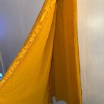 Women's Yellow Gold Lace Maxi Dress w/ Rose Detailing L Size L Photo 1