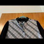 Torrid  Black Plaid Twill Bomber Jacket Rayon Womens Size 0 Large 12 New NWT Photo 3