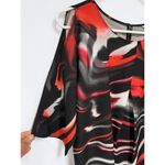 Calvin Klein Women's Multicolor Short Sleeve Blouse Top Size S Photo 4