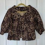 TERI JON by RICKIE FREEMAN Animal Print Snakeskin Evening Jacket Size 14 *FLAWED Brown Photo 0