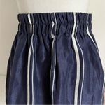 Apiece Apart  • Navy Blue Striped High Waisted Short Skirt Photo 2