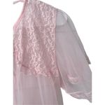VTG 70s nightie pastel pink Peignoir size XL Photo 2