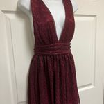 Lulus Ailey Red and Magenta Skater Dress Photo 5