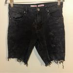 Bongo  Black/Gray-washed Distressed Denim Shorts super soft skinny size 11 Photo 10