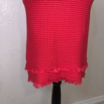 J.Crew  red shag cotton fringe sleeveless midi dress Photo 2