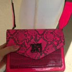 Betsey Johnson Neon Pink Flap Crossbody purse handbag Photo 1
