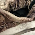 Nine West Brown & Tan Snakeskin Faux Leather Double Strap Shoulder Bag 9"X 16" Photo 13