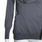 Splendid Sweatshirt Women XSmall Cowl Neck Gray Long Sleeve Pocket Supima Cotton Photo 4