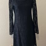 Fashion Bug Black floral lace mini dress Photo 7