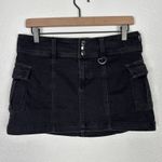 Urban Outfitters Black Denim Cargo Mini Skirt Size Medium Photo 0