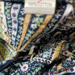 AELSON Women's Boho V Neck Paisley Print Flare Sleeves Romper Concert Sz XL Pink Photo 8