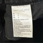 American Eagle  Black Floral Embroidered High Waisted Denim Shorts Photo 4