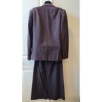 Vintage 1950s Tailored by Handmacher Wool Skirt Suit Set Size 14 USA Gray Photo 3