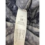 Royalty Collection Blue Tie Dye Linen Blend Raw Hem Pants Women's Plus Size 3X Photo 8