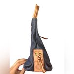 Dooney & Bourke Like new Vintage Leather Tassel Denim Small Bag Photo 2