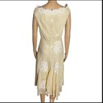 Odille from Anthropogie Embroidery and Floral Appliqué Dress size 6 White Photo 9