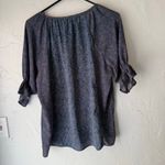 Love Olive CO Size‎ Medium Blue Floral Peasant Ruffle Sleeve Photo 3