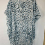 Cato Women's Abstract Print High Low Blue Mini Flowy Dress Size M Photo 0