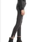 Levi's NEW Jeans 711 Skinny Ankle Sculpt Frey Hem Embroidered Black Size 10 Photo 6