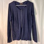 Athleta Navy 1/2 Zip-Up Long Sleeve Workout Shirt Women’s Size Large Photo 1