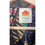 Farm Rio New Banana Leaf Reversible Puffer Jacket Oversized Sz M Photo 2