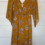 Daytrip Women’s XS Yellow Floral Longsleeve Dress Photo 0