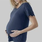 Kindred Bravely Eyelet Maternity Nursing Top T Photo 1