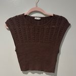 Free People  Intimately Crocheted Woman's Top Sexy Romantic Boho Knitted Summer Photo 0