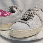 P448 Jack White Pink Rainbow Leopard Reflector Sneakers Woman's 41 /11 Photo 0