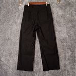 Maeve  Anthropologie Colette Black Ankle High Rise Viscose Linen Blend Size 30 Photo 4