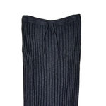 Free People  FP Beach Ribbed Midi Sweater Skirt Cotton Linen Black Veda Small Photo 3