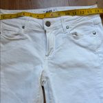 Paige  Women's Crisp White Skinny Jeans Photo 2