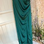 Show Me Your Mumu  Jodie Dress In Emerald Luxe Satin Photo 6