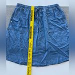 Jones New York JONES NY Signature Chambray Blue Tencel Drawstring Skirt Size 8 NWT Photo 7