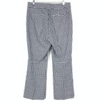 J.Crew Hayden Kick Out Crop Pant In Gingham Stretch Linen Size 8 Navy White NEW Photo 1