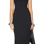 LIONESS  Hot Nights Maxi Dress in Black Onyx AU8/S Photo 0