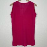 ZARA  Pink Linen Blend Button Front Long Sleeveless Vest NWT Size Small Photo 3