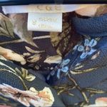 C & E Womens size small button up teal floral tunic top relaxed flowy fit Photo 7