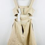 Jonathan Simkhai vegan leather cut out mini dress in vanilla Size 2 Photo 4