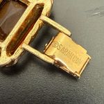 Vintage SARAH COVENTRY Wild Honey Amber Glass 7” Link Bracelet 44g. Gold Photo 14