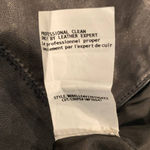 Vince Asymmetric Leather Linen-Blend Vest (M) Photo 6