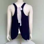 Outback Red Sexy & Sheer Navy Blue Dressy Rayon Backless Tank Top Size M Photo 1