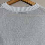 ZARA Cropped Short Sleeve Sweater Pullover Women's Medium Light Blue Sheer Girly Photo 10