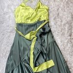 Big Hit two toned flowy high low dress size small Green Photo 0