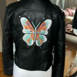 Me Jane . Women's Black Leather Jacket Photo 1