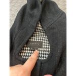 Theory Toggle Duffle Coat Wool Gray Black Plaid Interior Size P Small Photo 4
