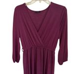 Iris  Maroon Red Maxi Semi-Formal Long Dress Size 1X Maxi V-Neck Stretch XL Photo 2
