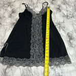 Victoria's Secret Victoria’s Secret Y2K black slip Nightgown dress animal print lace size small Photo 6