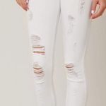 Just Black Denim White Distressed Jeans Photo 0